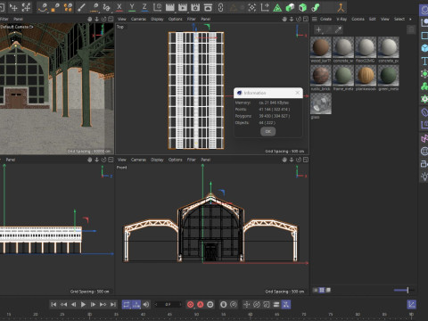 Warehouse Loft interior 3 3D Model