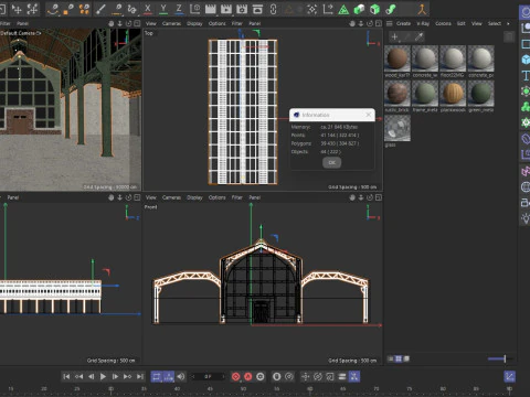 Wnętrze loftu magazynowego 3 Model 3D