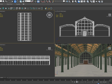 Warehouse Loft interior 3 3D Model