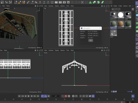 Ceiling Ventilation Pipes 19 3D Model