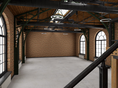 Loft interior 10 Model 3D