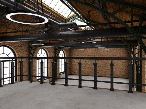 Loft interior 10 Model 3D
