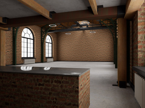 Loft interior 10 Model 3D