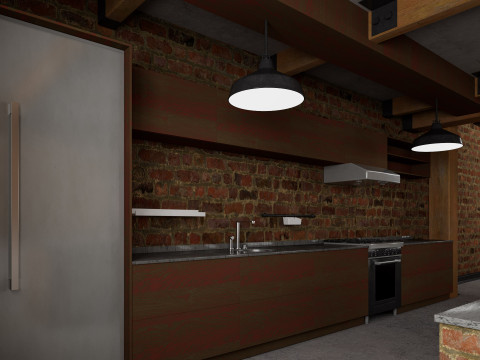 Loft interior 10 Model 3D