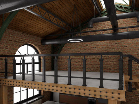 Loft interior 10 3D Model