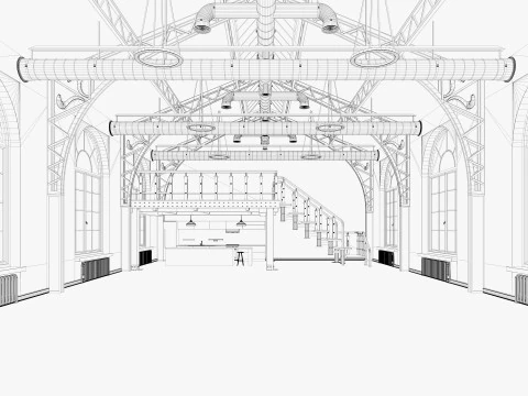 Loft interior 10 3D Model