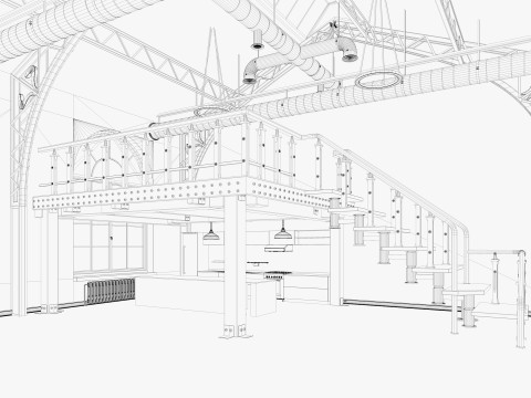 Loft interior 10 Model 3D