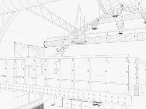 Loft interior 10 Model 3D