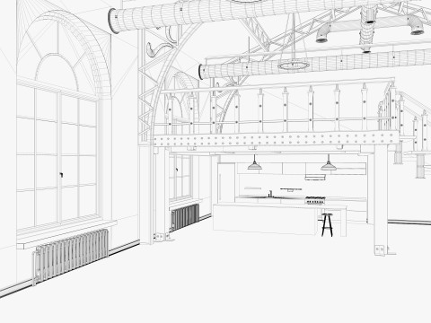Loft interior 10 Model 3D