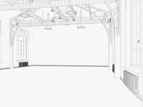 Loft interior 10 3D Model