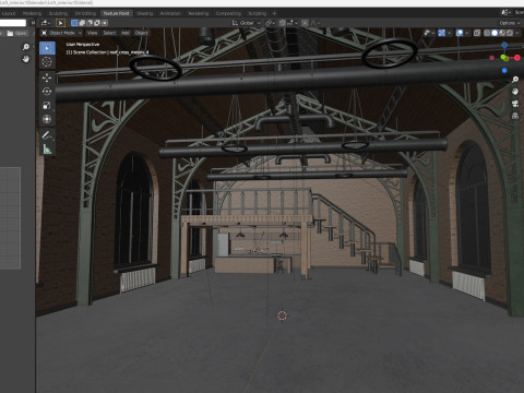 Loft interior 10 Model 3D