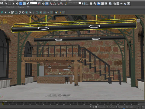 Loft interior 10 3D Model