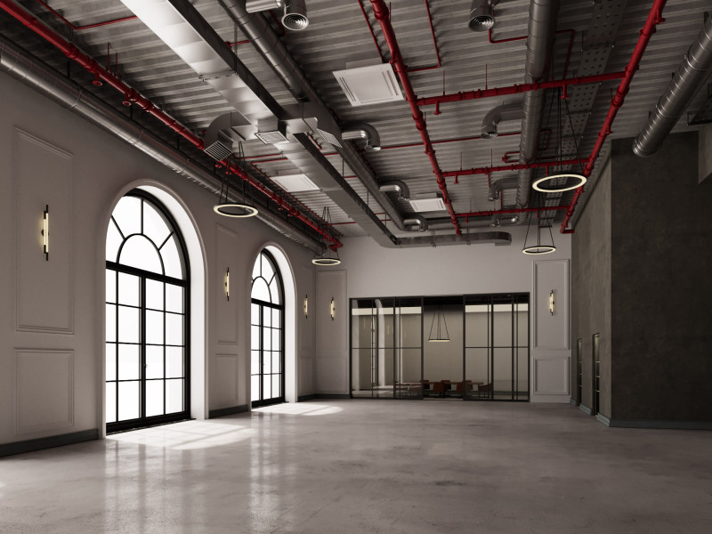 Loft Office interior 18 Model 3D .c4d .max .obj .3ds .fbx .stl .blend