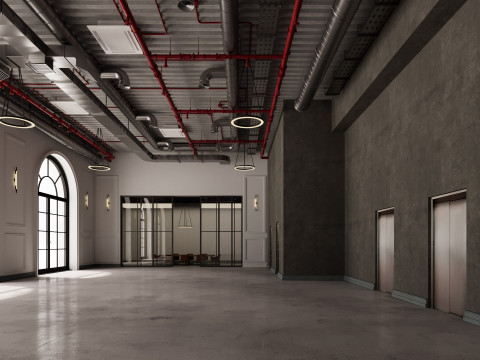 Loft Office interior 18 Model 3D