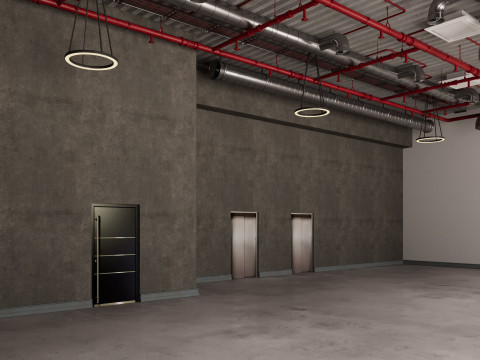Loft Office interior 18 Model 3D