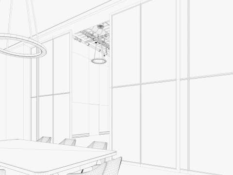 Loft Office interior 18 3D Model