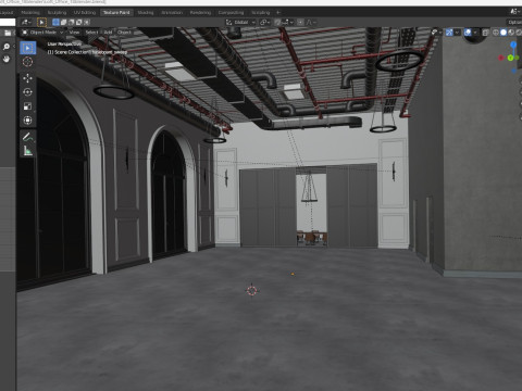Loft Office interior 18 Model 3D