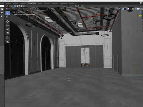 Loft Office interior 18 3D Model