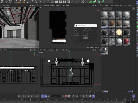 Loft Office interior 18 Model 3D