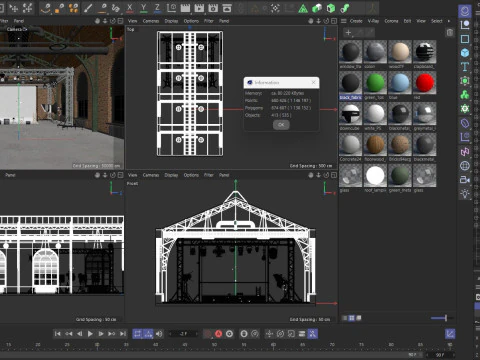 Loft Photo Studio scene 2 3D Model