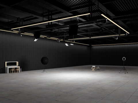 Hangar Photo Studio interior scene Modello 3D