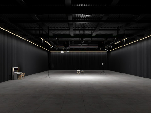 Hangar Photo Studio interior scene Modello 3D