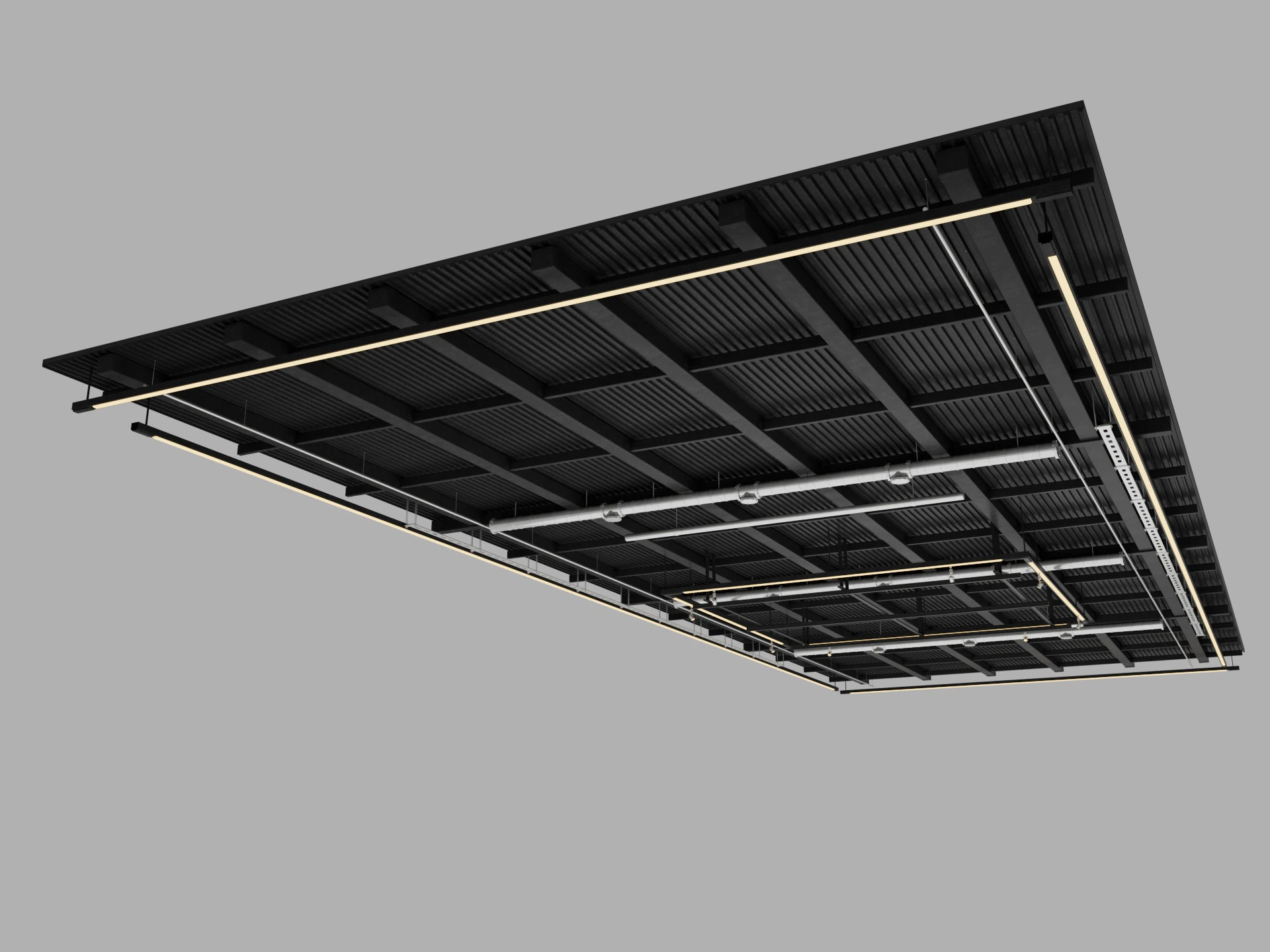 Tubi di ventilazione a soffitto 20 Modello 3D .c4d .max .obj .3ds .fbx .stl .blend