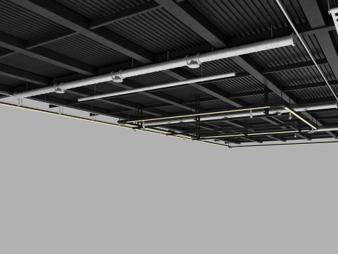 천장 환기 파이프 20 3D 모델