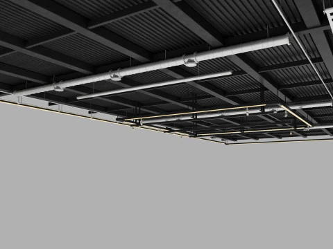 Tubi di ventilazione a soffitto 20 Modello 3D