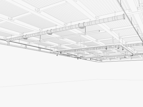 천장 환기 파이프 20 3D 모델