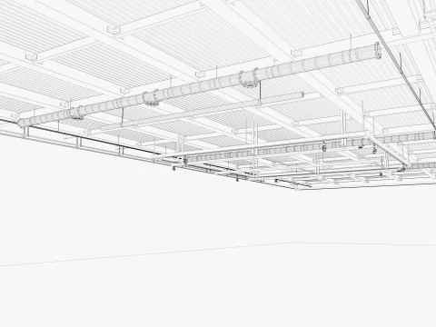 Tubi di ventilazione a soffitto 20 Modello 3D