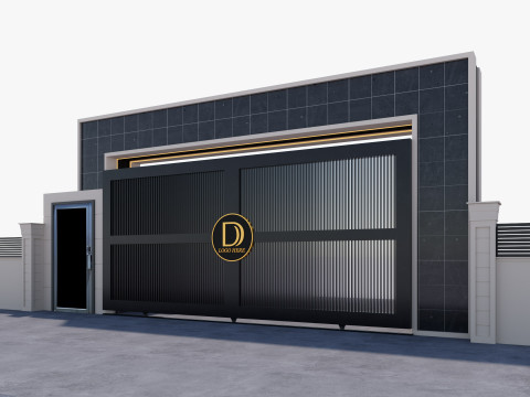 मुख्य स्थल प्रवेश द्वार द्वार 3D मॉडल