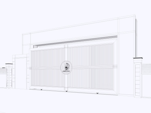 मुख्य स्थल प्रवेश द्वार द्वार 3D मॉडल