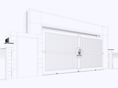 मुख्य स्थल प्रवेश द्वार द्वार 3D मॉडल