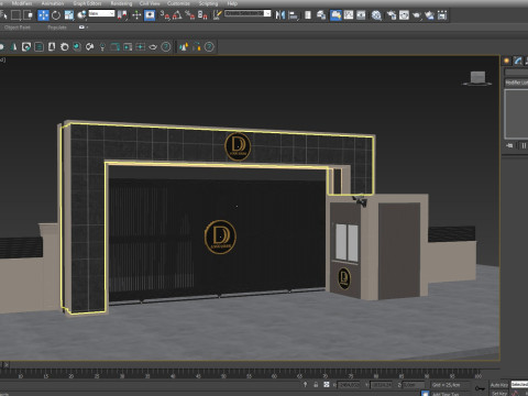 मुख्य स्थल प्रवेश द्वार द्वार 3D मॉडल