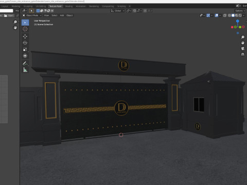 Ana Site Giriş Kapısı Kapı 2 3D Model