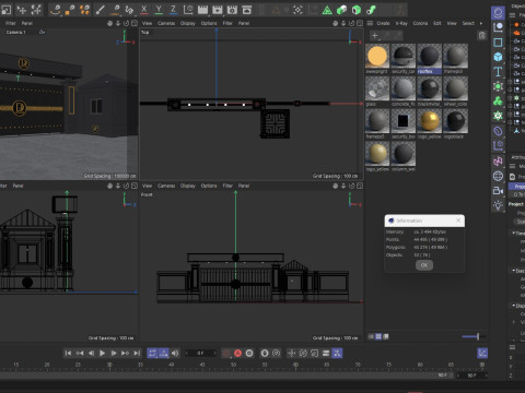 Ana Site Giriş Kapısı Kapı 2 3D Model