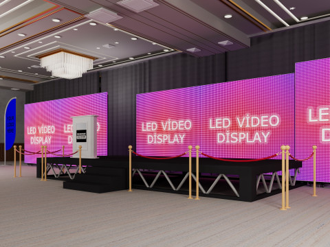 Sala balowa w centrum kongresowym Model 3D