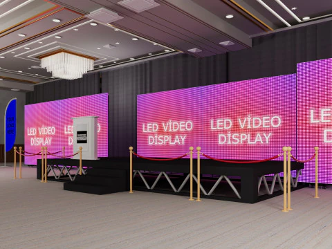Convention Center Suite Ballroom 3D Model