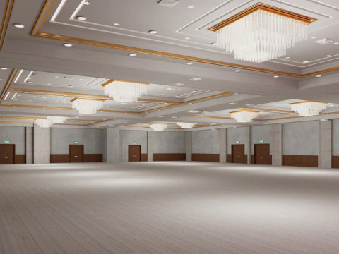 Convention Center Suite Ballroom 3D Model