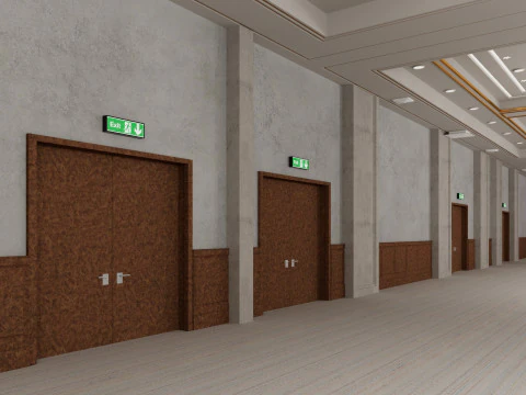 Convention Center Suite Ballroom 3D Model