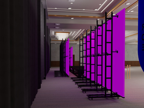 Sala balowa w centrum kongresowym Model 3D