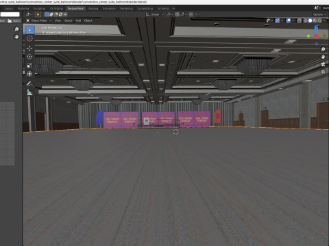 Sala balowa w centrum kongresowym Model 3D