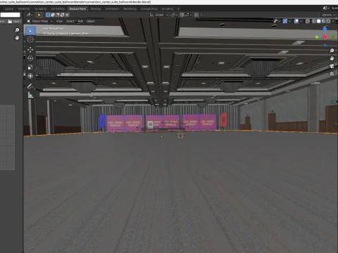 Convention Center Suite Ballroom 3D Model