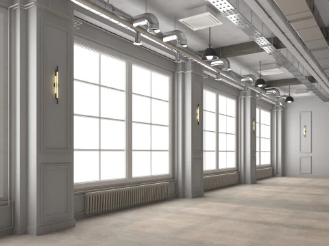 Loft Office interior 19 3D Model