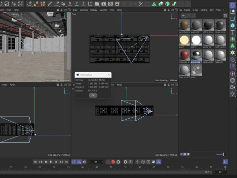 Loft Office interior 19 3D Model