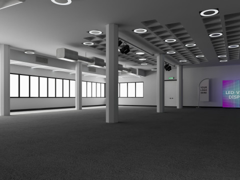 Convention Center Event Space 3D Model