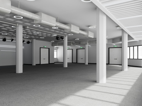Convention Center Event Space 3D Model