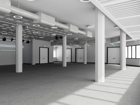 Convention Center Event Space 3D Model