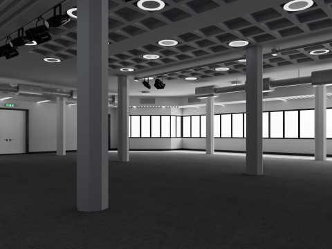 Convention Center Event Space 3D Model